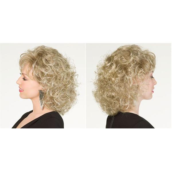 30CM Short Wave Party Synthetic Hair Wigs Blond Cosplay Hair Wigs