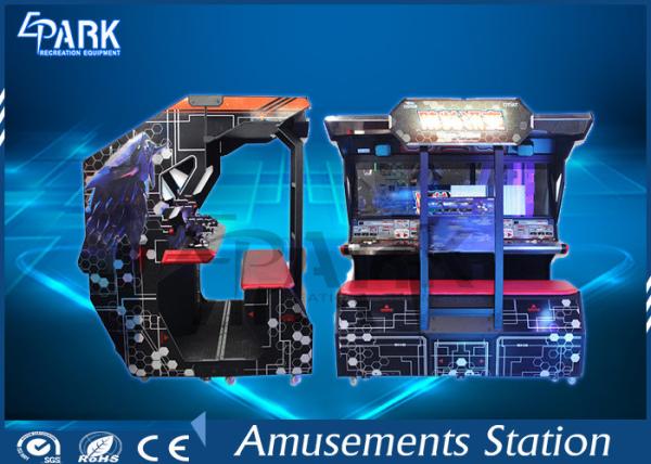 32 Inch HD Display Shooter Arcade Machines Shock Seats 2 Player 500W