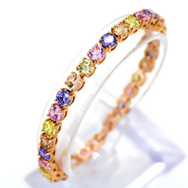Classic 18K Gold Plated Cubic zirconia Bracelet & bangles factory wholesale high quality