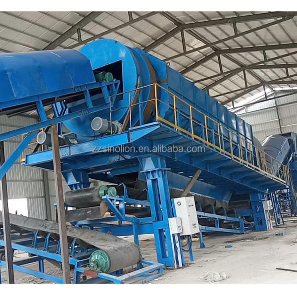 Waste Recycling Plant with Rubber Ball Cleaning System Feeding Size Less than 300mm