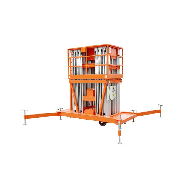 High Mobile 4 Vertical Mast Lift Order Picker 300kg 12m 14m 16m 18m For Hotel Lobby