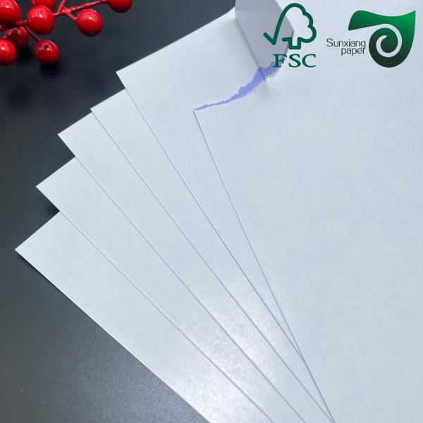 FSC 270gsm 310gsm Blue Core Playing Card Paper Double Sided Glossy Coated Board