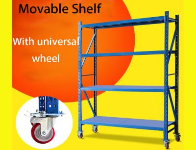 O armazenamento claro do armazém do dever arquiva unidades móveis do shelving com roda/freio universais
