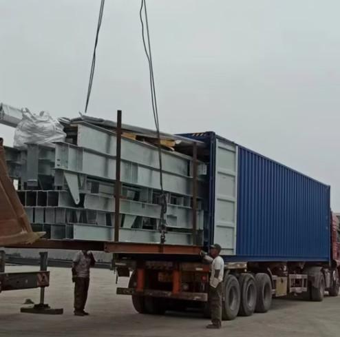 Container Load Customized Steel Structure Frame Prefab Building Q235 Q345