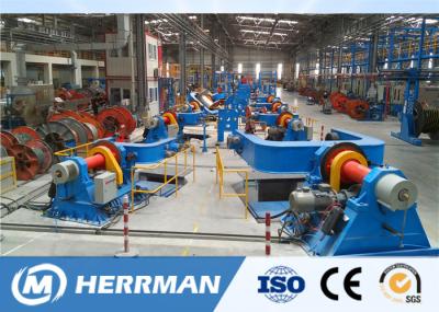 Cable Drum Twisting Lay Up Machine With Armouring And Taping Horizontal