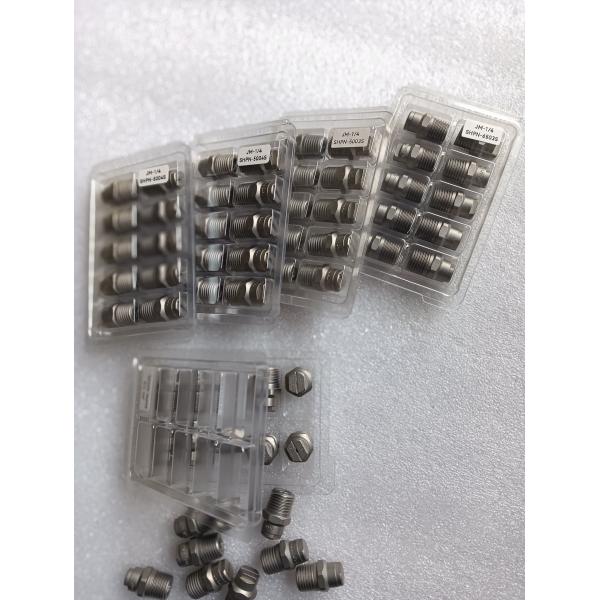 Corrosion Proof High Pressure Nozzle 316 Stainless Steel Road Sweeper Parts