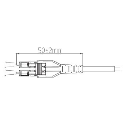 Wide Temperature Range Operation Duplex LC Fiber Connector for Multimode Fiber Type