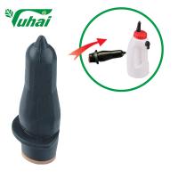 Yuhai Black Peach téton pour vache Bouteille d'alimentation, tétons pour bétail, seau d'alimentation pour bétail