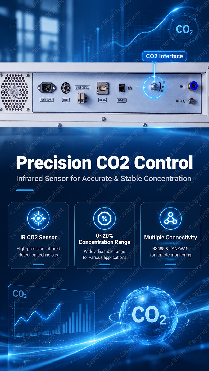 175L Air Jacket CO2 Incubator ST-214R with 90C Moist Heat Sterilization