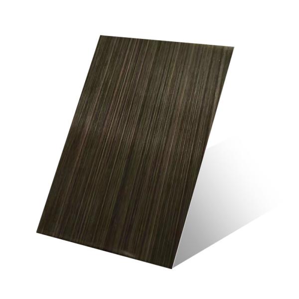 Cold Rolled Decorative Stainless Steel Sheet 304 316 Hairline Bronze Ancient Copper Finish