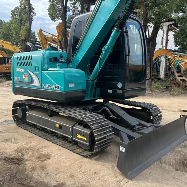 High Reliability Used Kobelco SK75 Excavator 7 Tonne Second Hand Mini Digger