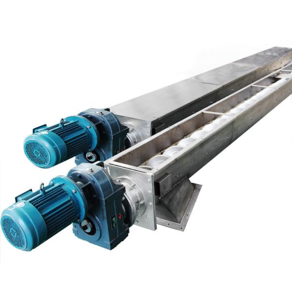 304 ステンレス鋼農業スクリュー コンベヤー炭素鋼シャフトレス送り装置