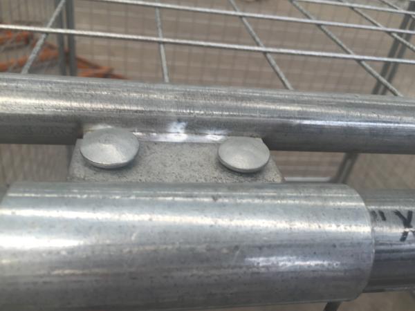Long Life Custom Galvanized Steel Wire Garbage Cage , Professional Waste Cage