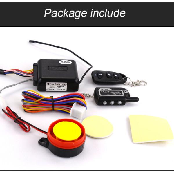 2 Way 12V Motorcycle Alarm Immobiliser , 433.92MHz Motorcycle Remote Start Manual