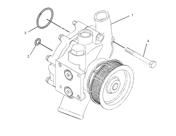 3522125 352-2125 C9 Engine Water Pump  330D 336D Excavator Engine Parts