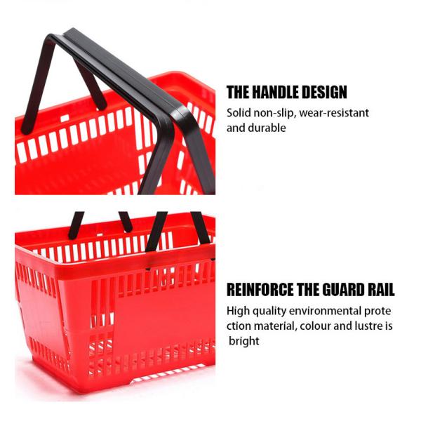 Складная портативная пластиковая корзина для продуктов питания, пластиковая корзина для покупок