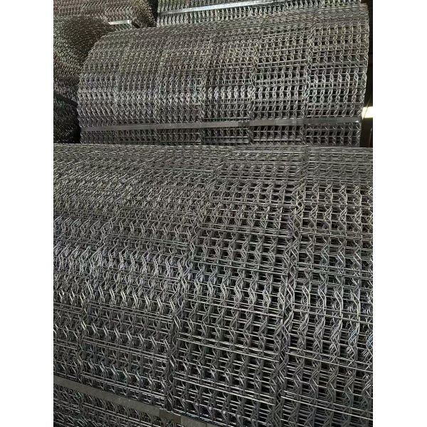 Offshore Pipeline Counterweight Welded Wire Mesh Hole Size 25.4mmx67mm Spot Welded Pipeline Steel Mesh