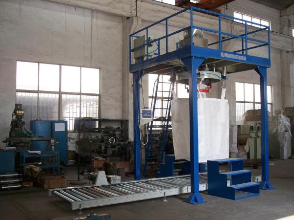 Automated Ton / Big Bag Filling Machine , Feed / Fertilizer / Wood Pellet Bagger