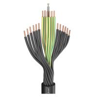 Câble électrique de noyau multi noir, PVC flexible du câble de commande H07VV-F isolé