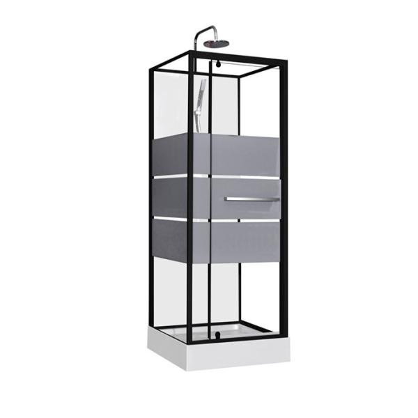 Дверь оси моды, угловые душевые кабины, квадратная кабина ливня с белым акриловым подносом