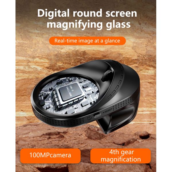 High Magnification Electronic Magnifier With Versatile Applications and Three Lighting Modes