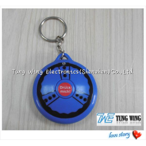 Уникально круглое нот Keychain, ABS, звук Keychain новизны металла