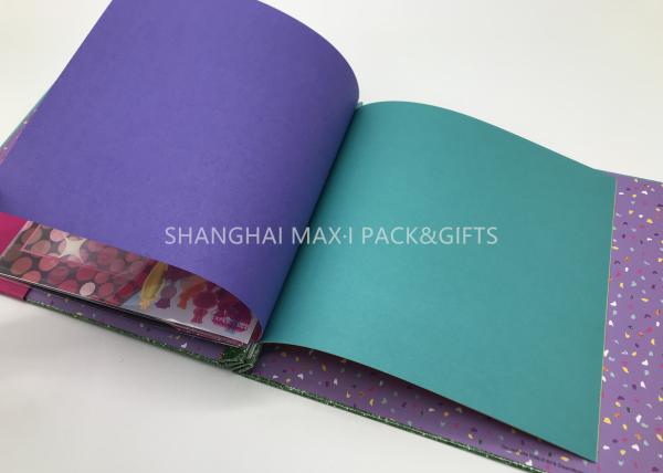 Personalised Travel Scrapbook Photo Album For Kids 8x8'' Holds Vinyl Pages DIY Decorated Simple