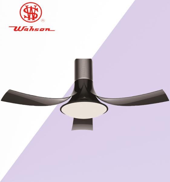 Stylish 48 Inch Remote Dimming LED DC Fan Reversible Ceiling Fan Timer Air Cooling