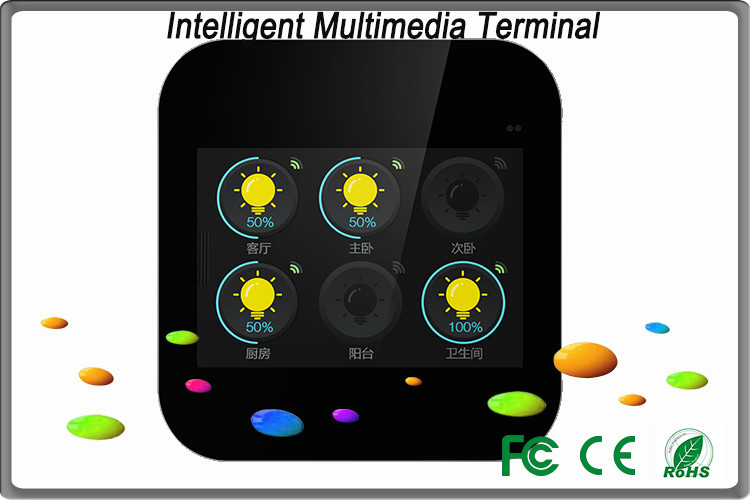 Multimedia Terminal for Home automation wifi devices Intelligent light sensing