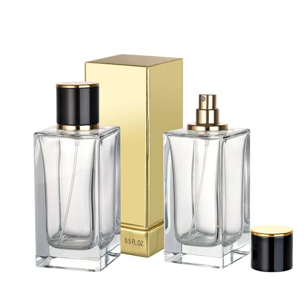 Logotipo personalizado Perfume garrafa Embalagem Bomba de spray de vidro Várias cores Formas Perfume/cosmético 30/50/100ml