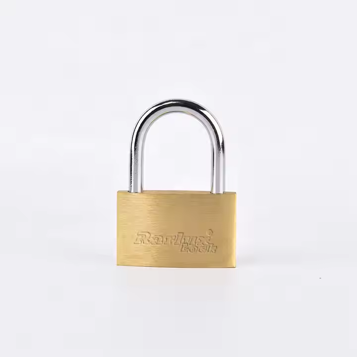 Rarlux New Arrival Solid Padlock Brass Body Brass Cylinder Thin Brass Padlock