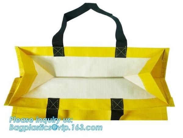China pp woven check jumbo laundry shopping bag,Promotional logo printed cheap reusable black pp woven shopping custom b