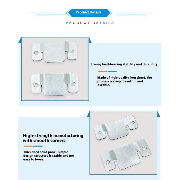 Bed Frame Connector Bracket Frame Hook Metal Sofa Joint Connection Clip Segment Sliding Furniture Hardware