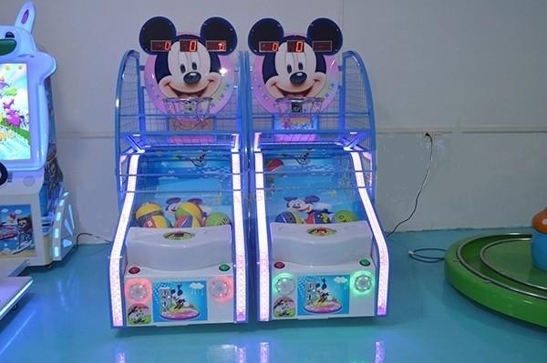 Mini Basketball Passing Machine , Game Centre Automatic Basketball Shooting Machine