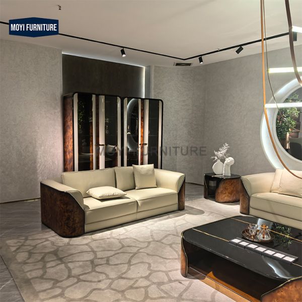 Luxury Modern Living Room Furniture Elegant Couches Contemporary Leather Sofa