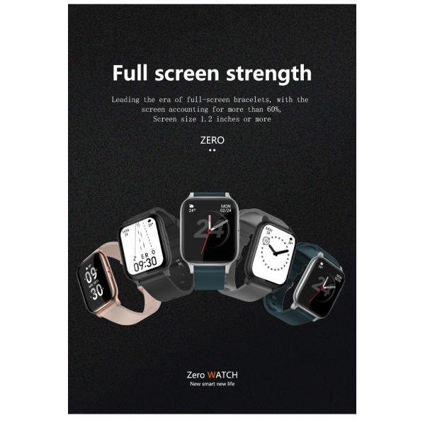 perseguidor impermeable Qianrun de la aptitud de la pantalla táctil 1.7Inch IP68 Smartwatch