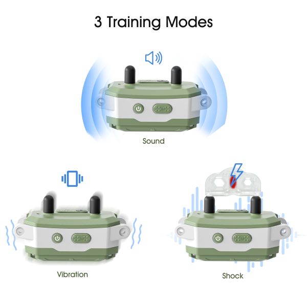 Automatic AI Intelligent Recognition Dog Training Collar IPX7 Waterproof Rechargeable Battery >20 Hours Bark Control Barking