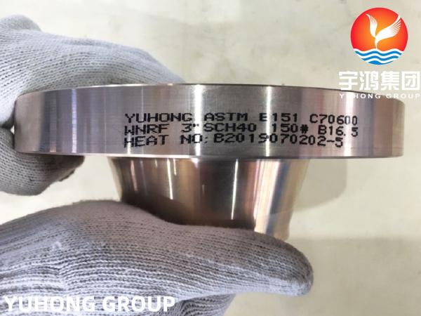 COPPER NICKEL WELDING NECK FLANGE B151 C70600 / DIN 2.0872 RF TYPE