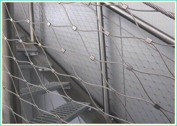 Hand Woven Stainless Steel Safety Net Corrosion Resistant With 1.2mm-3.2mm Wire Diameter