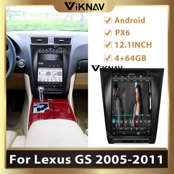 12,1 стерео автомобиля андроида дюйма 12V для Lexus GS300 GS460 GS450 GS350