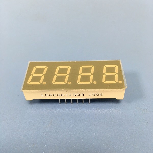 Чистый дисплей СИД этапа зеленого цвета 7 интенсивность числа 0,4 дюймов 4 высокая светящая