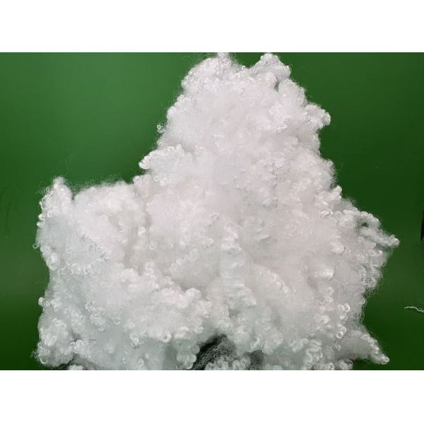 Raw White ,3D×64mm ,  Hollow Conjugated Polyester Staple Fiber For Filing Pillows , Quilts , Cushions , Quilts , Spinning .