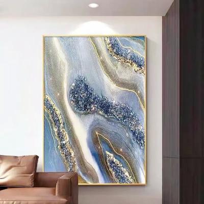 Base de support de toile Peint à la main 3D abstrait Luxe à l'huile moderne Grand art murale encadrée pour la maison Salon de l'hôtel Décoration murale