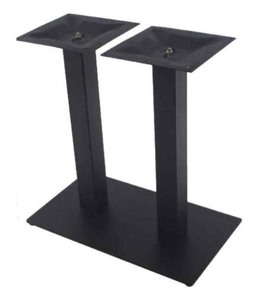 Outdoor Modern Metal Table legs  Mild Steel Table Legs Square With Silver Powder Coated