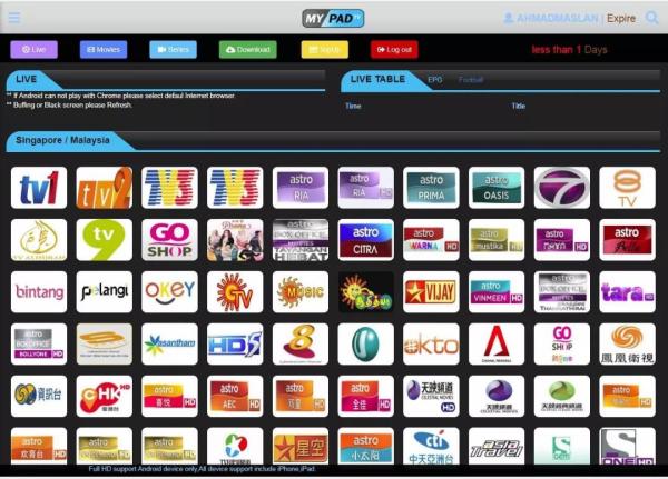 2018 World Cup Iptv Premium Subscription Mypadtv Reliable Signal