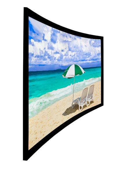 Pintura curvada elétrica interna da tela do quadro fixo, quadro preto 10Cm de veludo