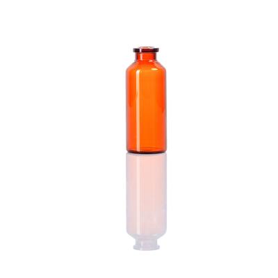 Frasco de injeção médica âmbar de 30 ml com baixo teor de borosilicato