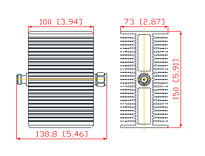 Аттенуатор частоты тока DC-3.8GHz