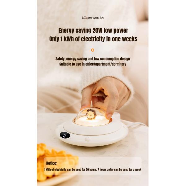 110-220 V Stylish UFO  Coffee Milk Tea Mug Cup Electric Heating Coaster Warmer