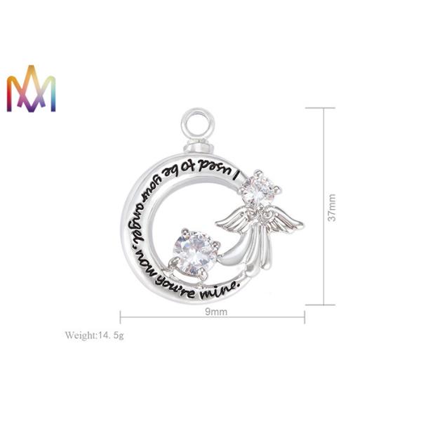 кремация 14.5G сформированная луной выгравировала шармы ожерелья